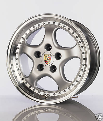 pack 4 jantes neuves look Turbo silver ET52 9,5x18 / 8.5x18"